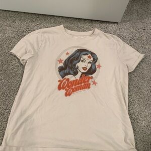 Abercrombie Kids Cream Graphic Short Sleeve Tee